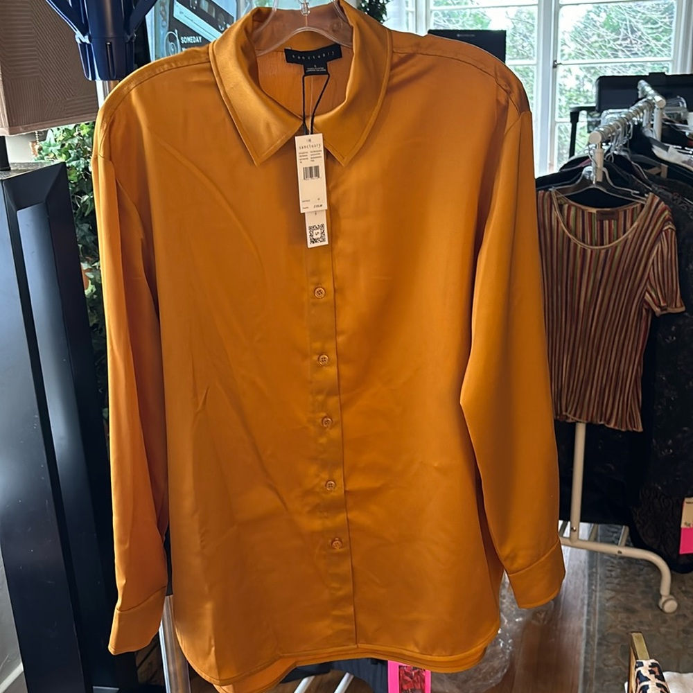 Sanctuary Button Blouse, Size Small, NWT
